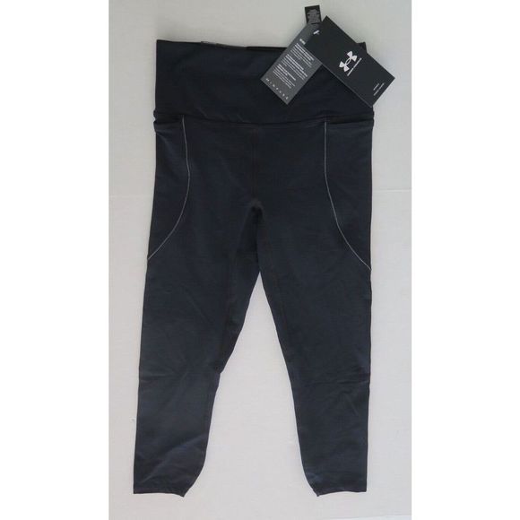 Under Armour 1359547 001 Women Sz XS Black Meridian HydraFuse Ankle Leggings $90 - Picture 1 of 6